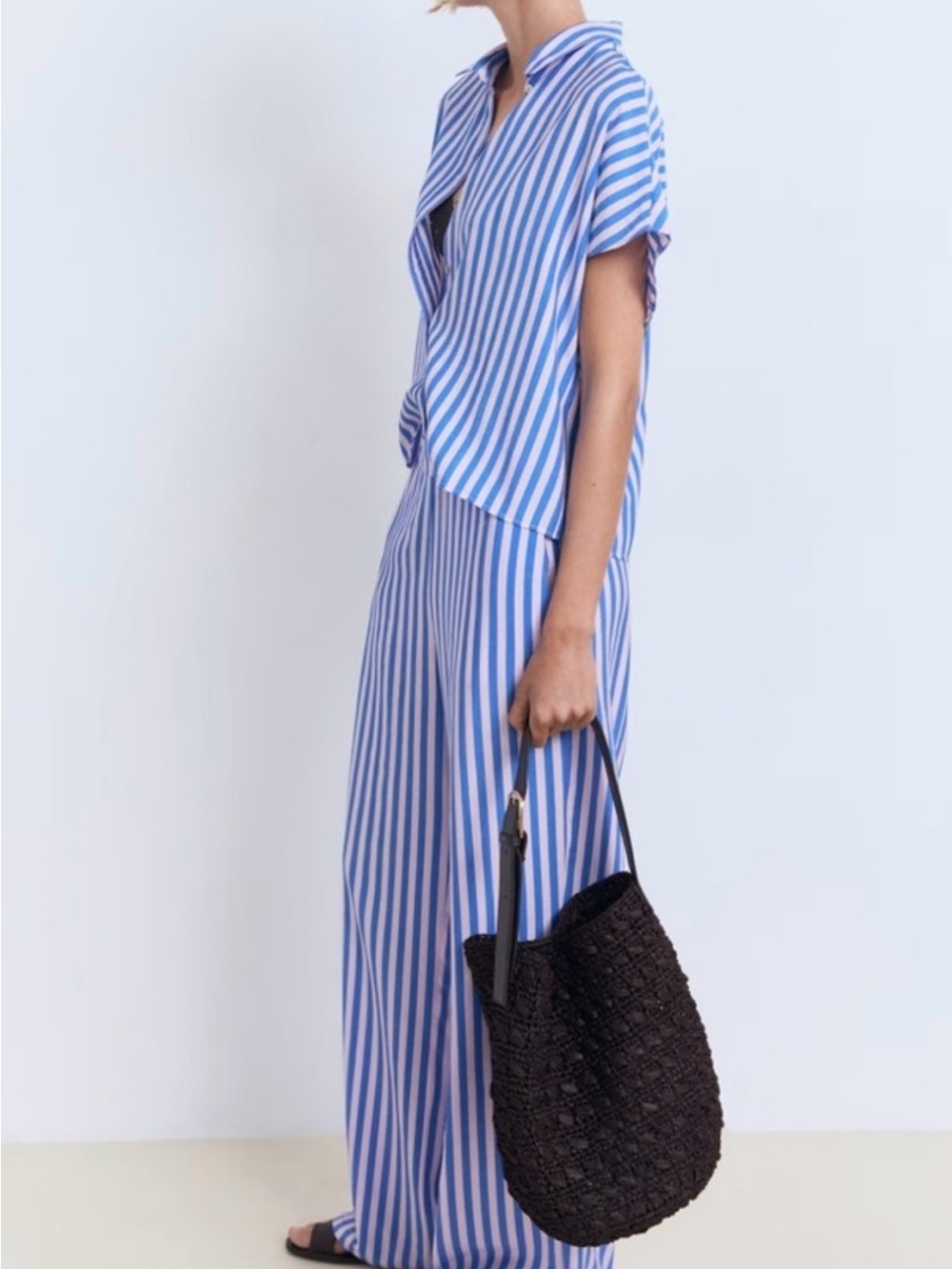 MANGO Striped Blue/Pink Set  — Effortless Summer Style